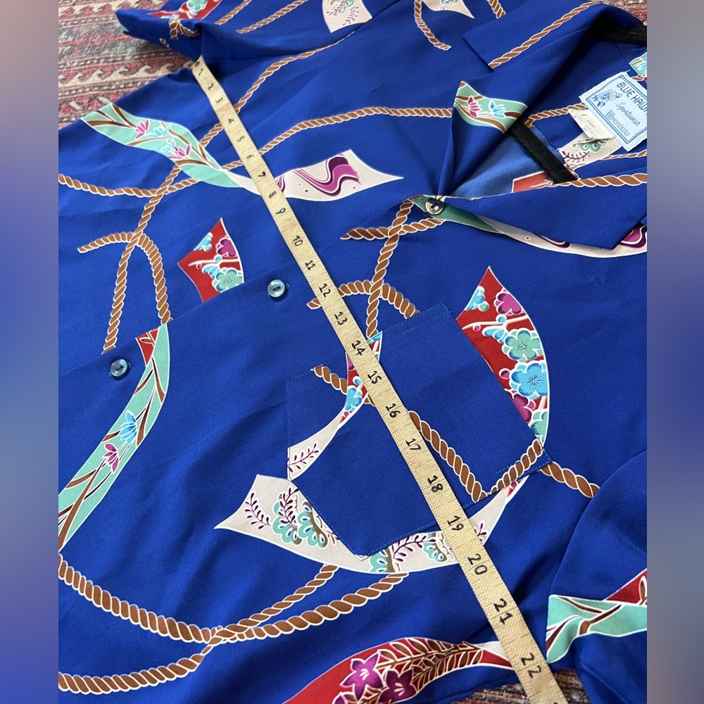 Blue Hawaii Medium Button Down - image 7